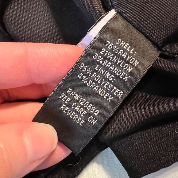 Torrid Womens Suit Jacket Blazer Stretch Open Front Pockets Long Sleeve Black - Picture 8 of 10